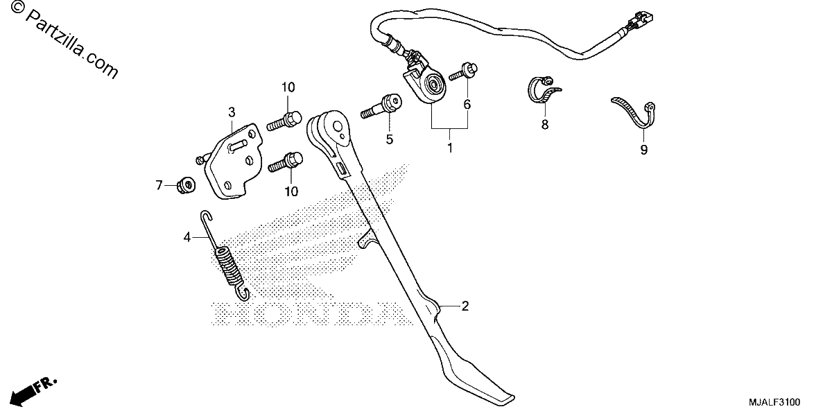 Diagrama de SIDE STAND