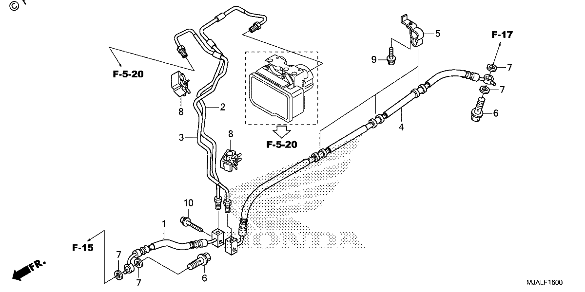 Diagrama de REAR BRAKE HOSE