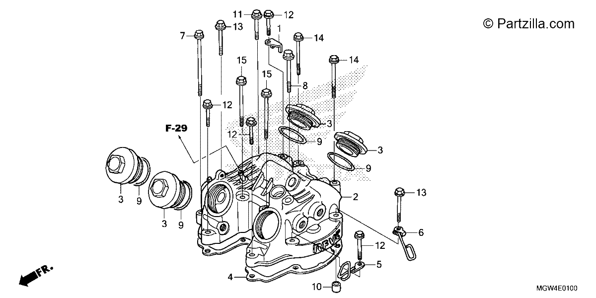 Diagrama de CYLINDER HEAD COVER