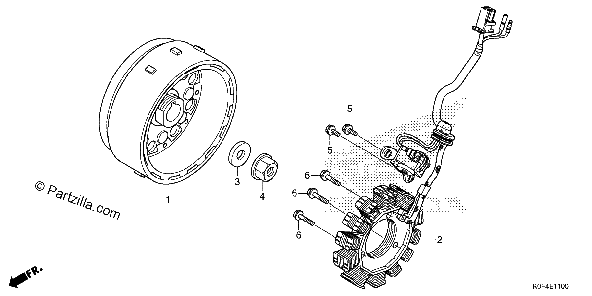 Diagrama de ALTERNATOR FLYWHEEL