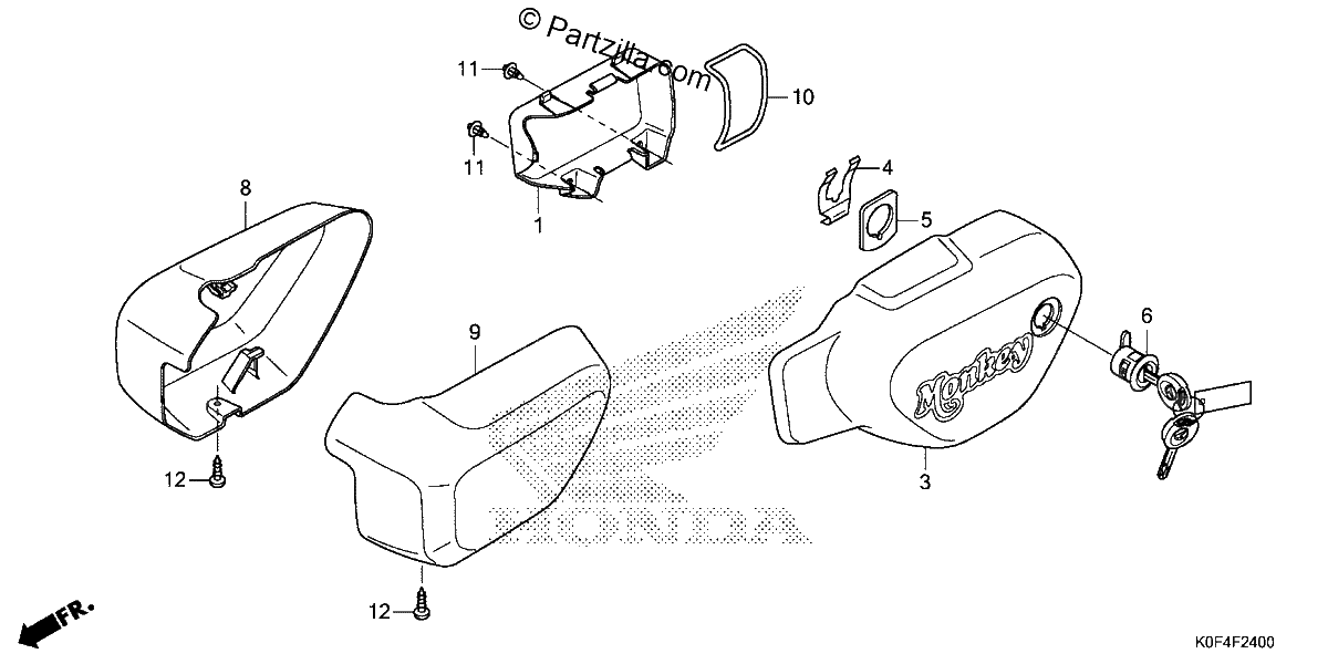 Diagrama de SIDE OUTER COVER