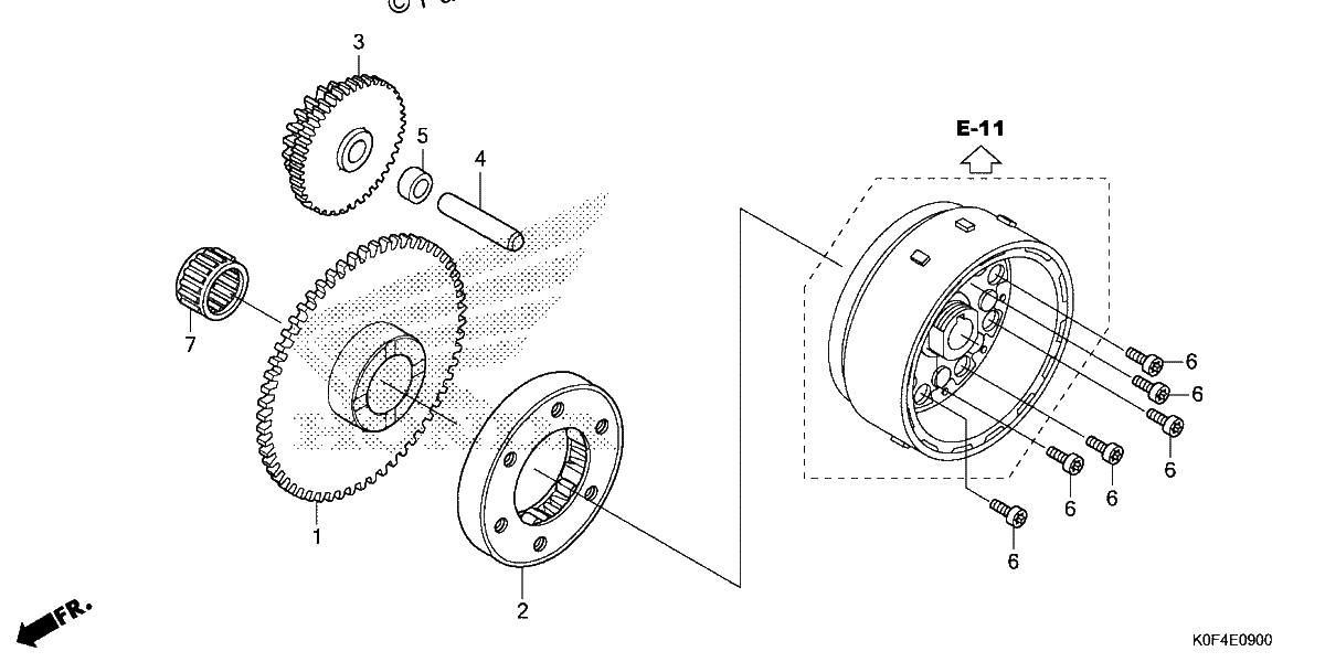 Diagrama de STARTING CLUTCH