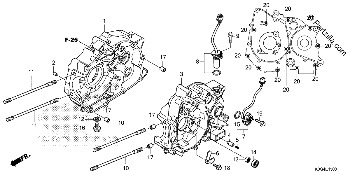 Diagrama de CRANKCASE