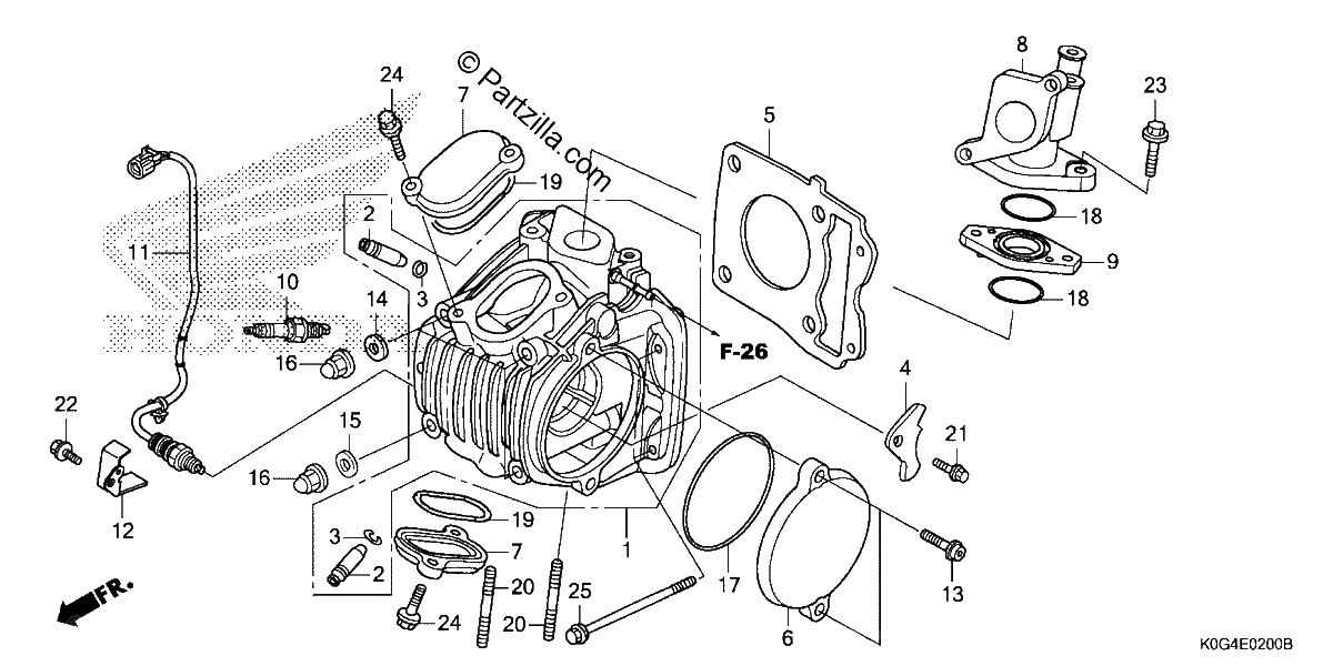 Diagrama de CYLINDER HEAD