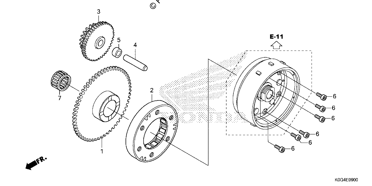 Diagrama de STARTING CLUTCH