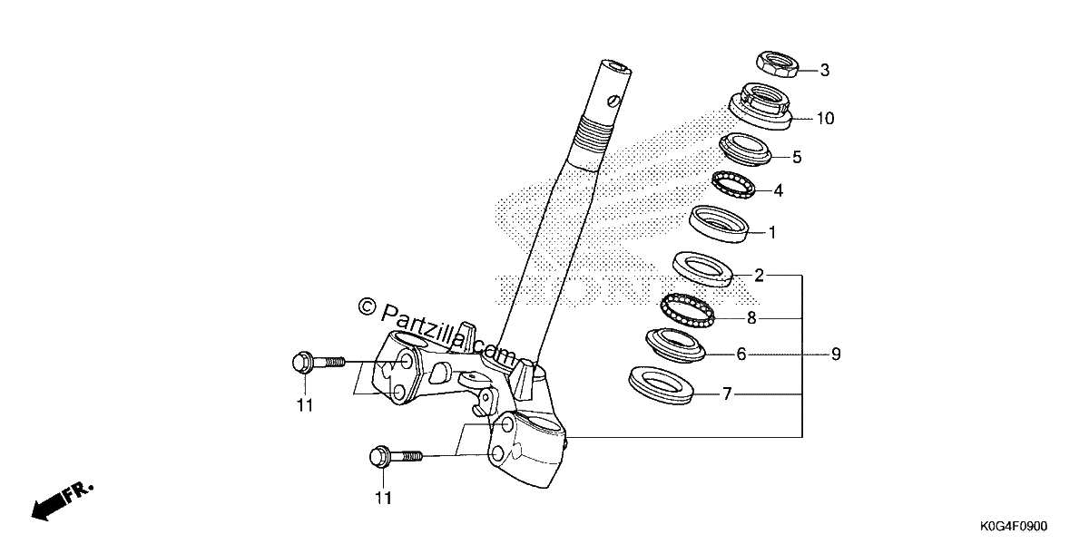 Diagrama de STEERING STEM