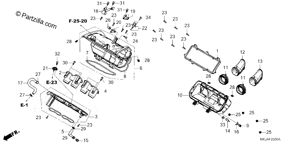 Diagrama de AIR CLEANER