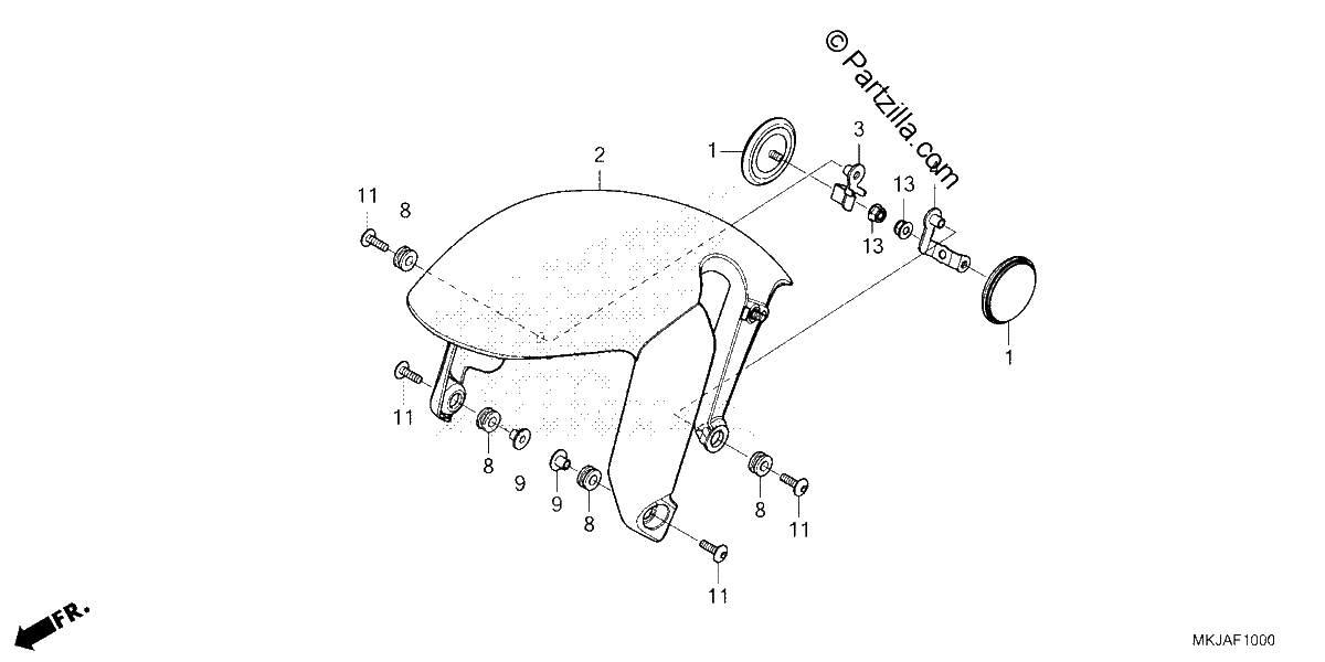 Diagrama de FRONT FENDER