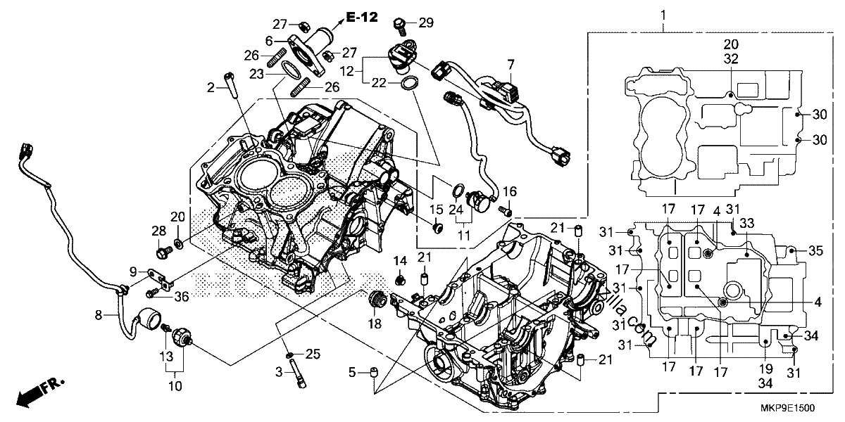 Diagrama de CRANKCASE