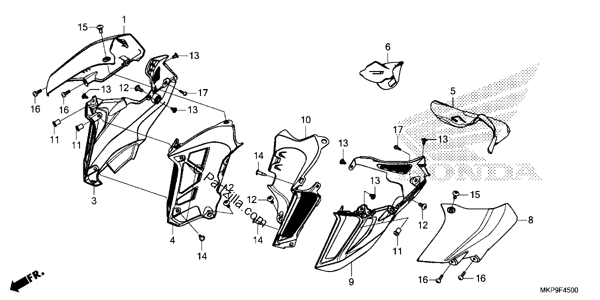 Diagrama de MIDDLE COWL