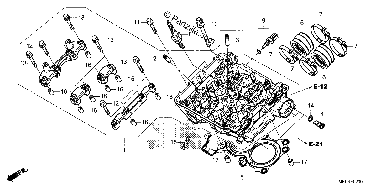 Diagrama de CYLINDER HEAD