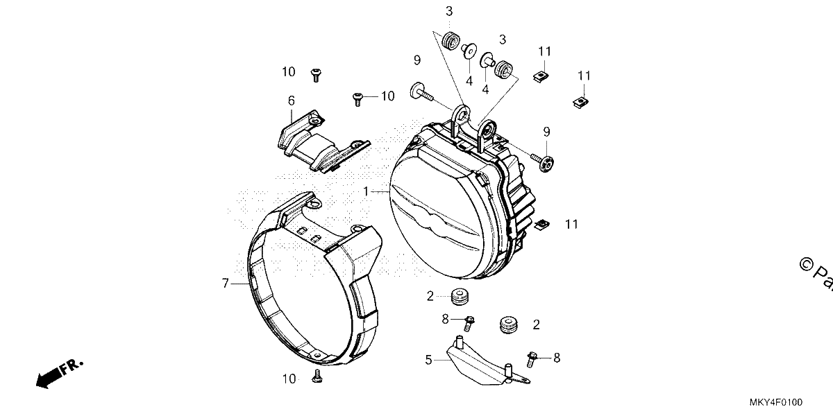 Diagrama de HEADLIGHT 1