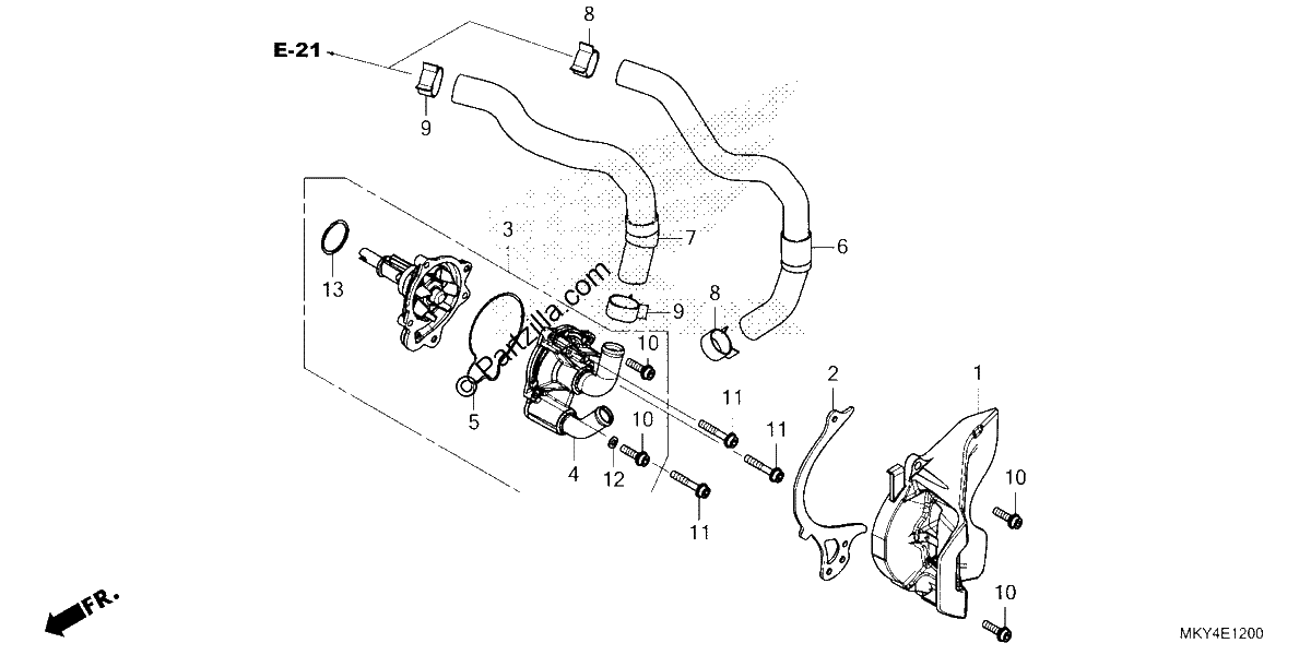 Diagrama de WATER PUMP