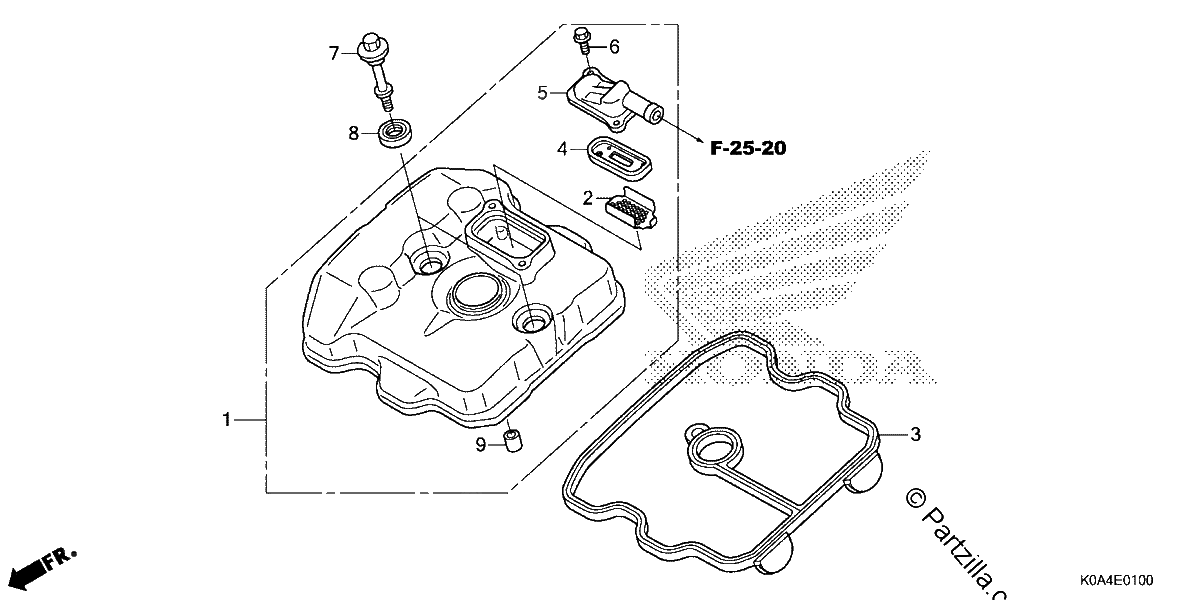 Diagrama de CYLINDER HEAD COVER