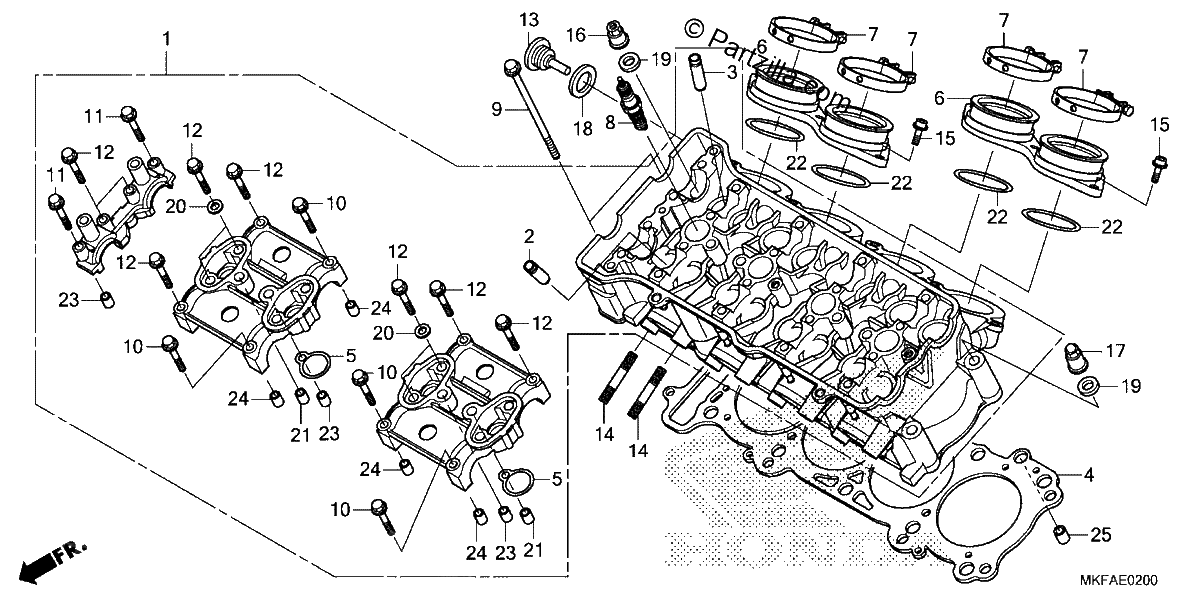 Diagrama de CYLINDER HEAD