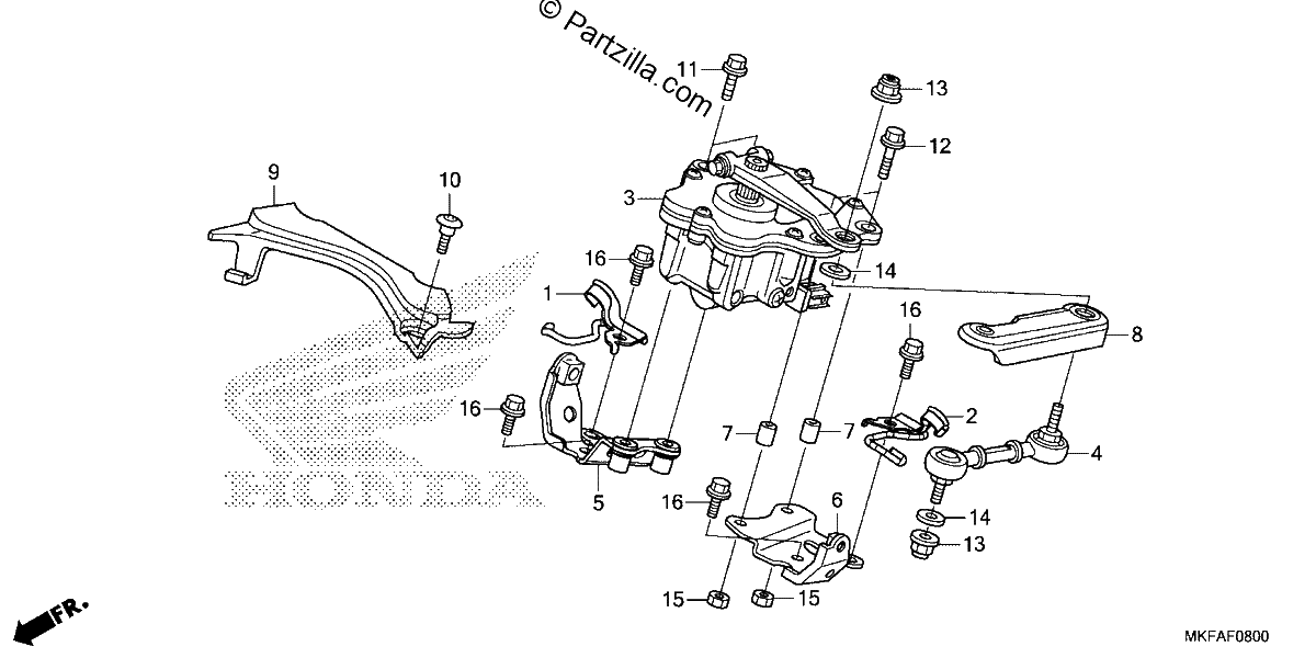 Diagrama de STEERING DAMPER