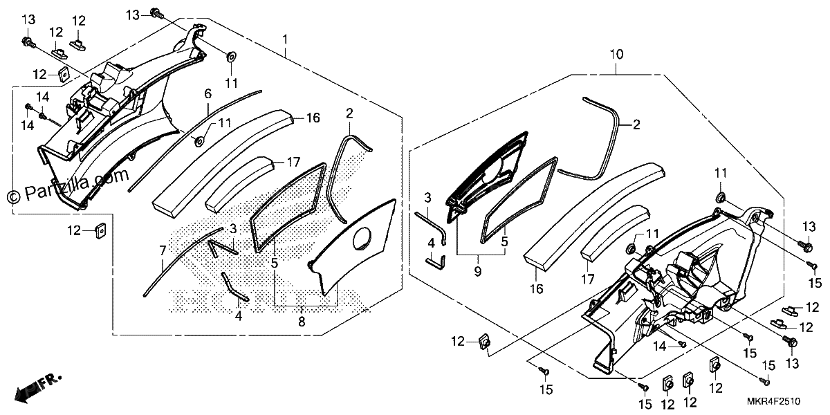 Diagrama de AIR INTAKE DUCT