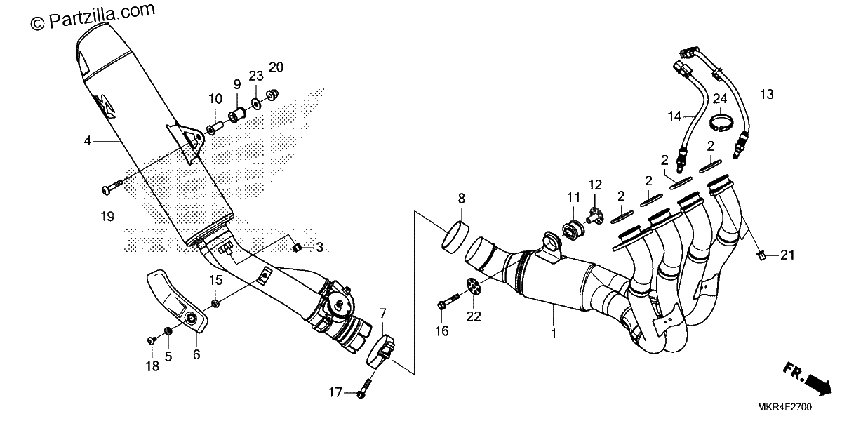 Diagrama de EXHAUST MUFFLER