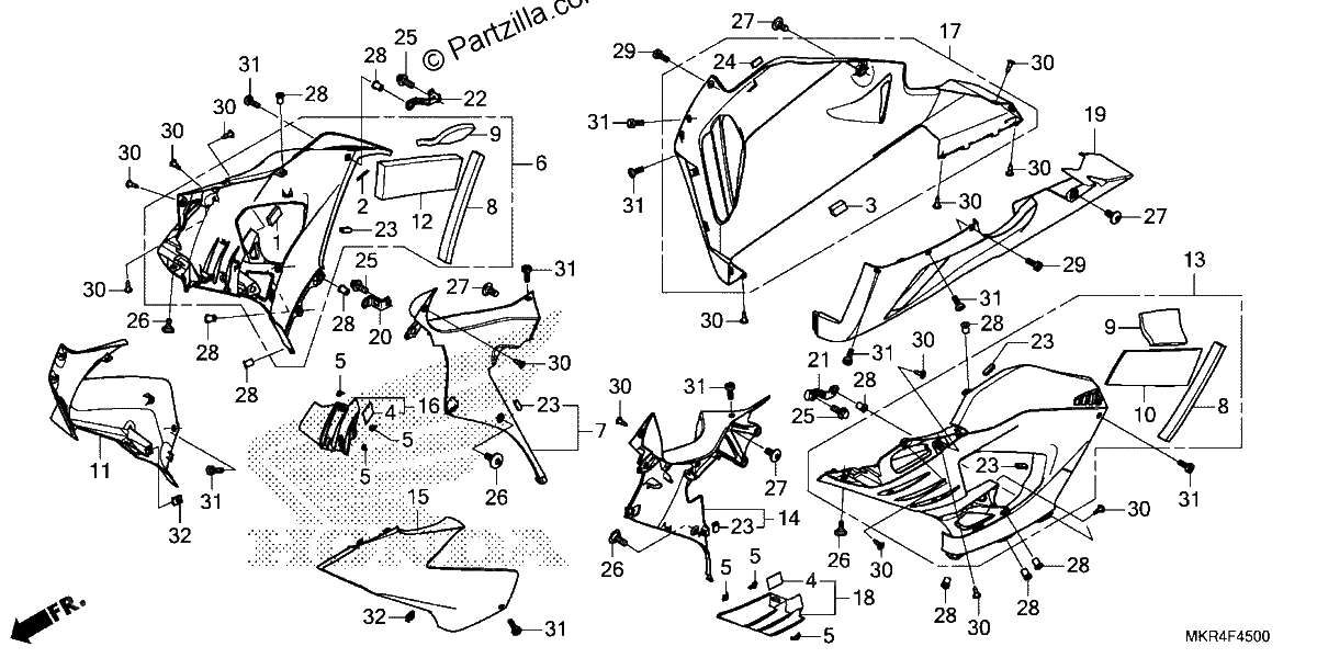 Diagrama de MIDDLE COWL