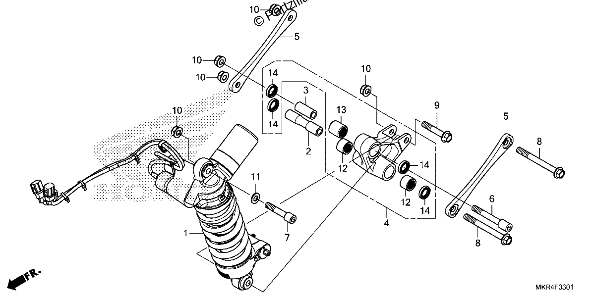 Diagrama de REAR SHOCK ABSORBER 2