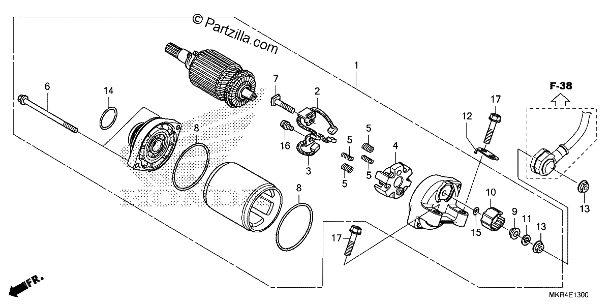 Diagrama de STARTER MOTOR