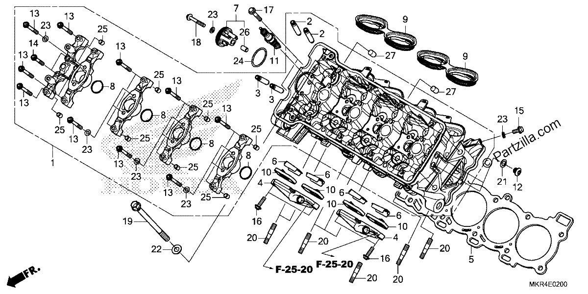 Diagrama de CYLINDER HEAD