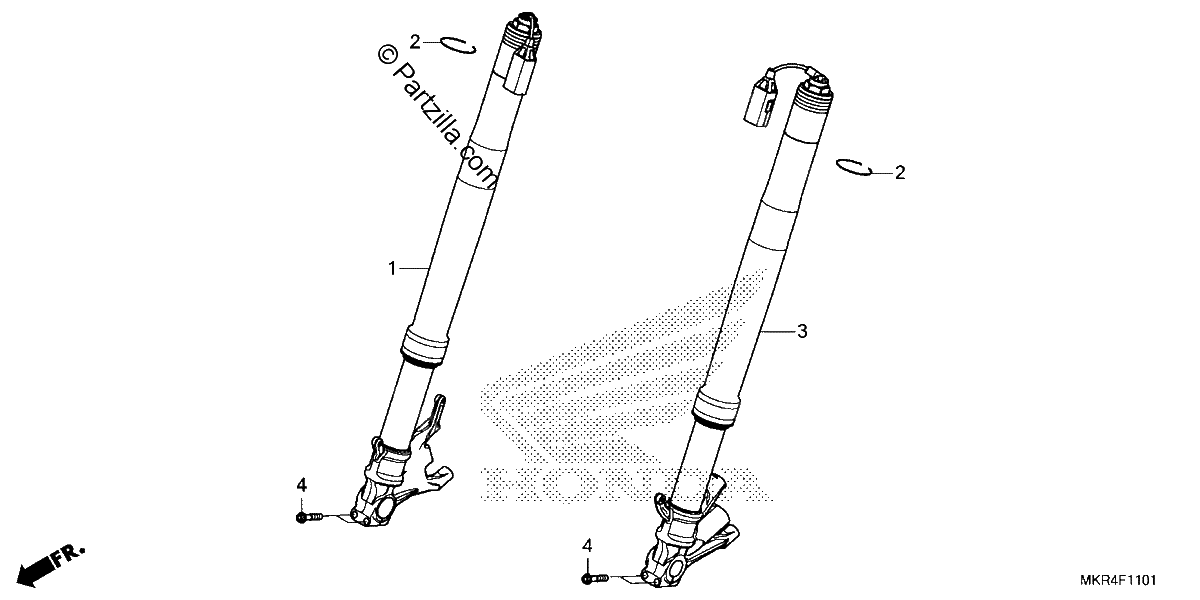 Diagrama de FRONT FORK 2