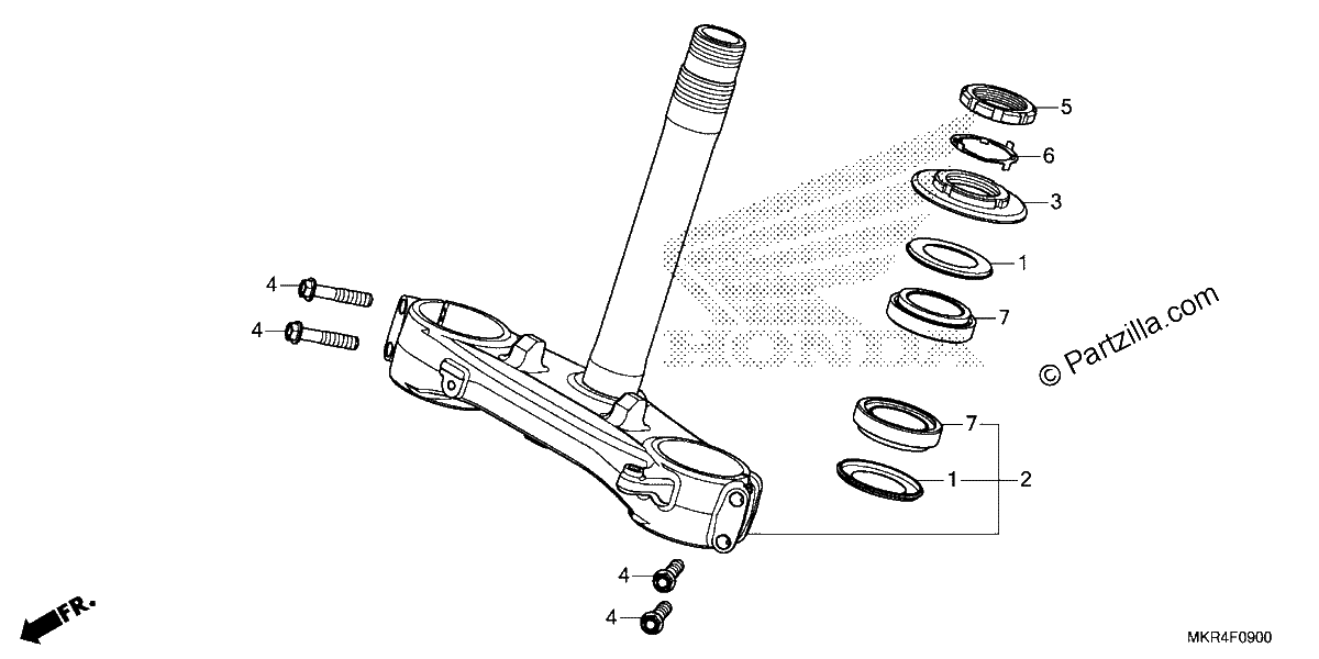 Diagrama de STEERING STEM