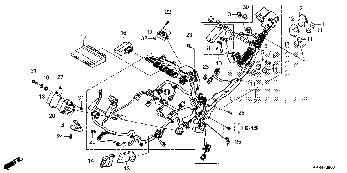 Diagrama de WIRE HARNESS