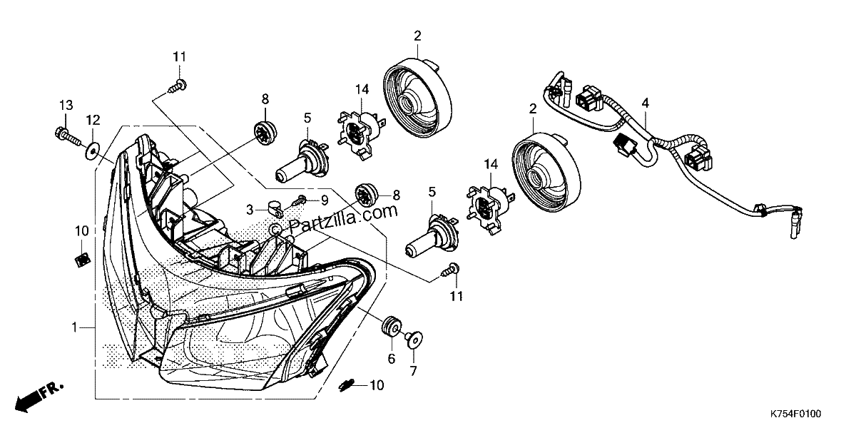 Diagrama de HEADLIGHT