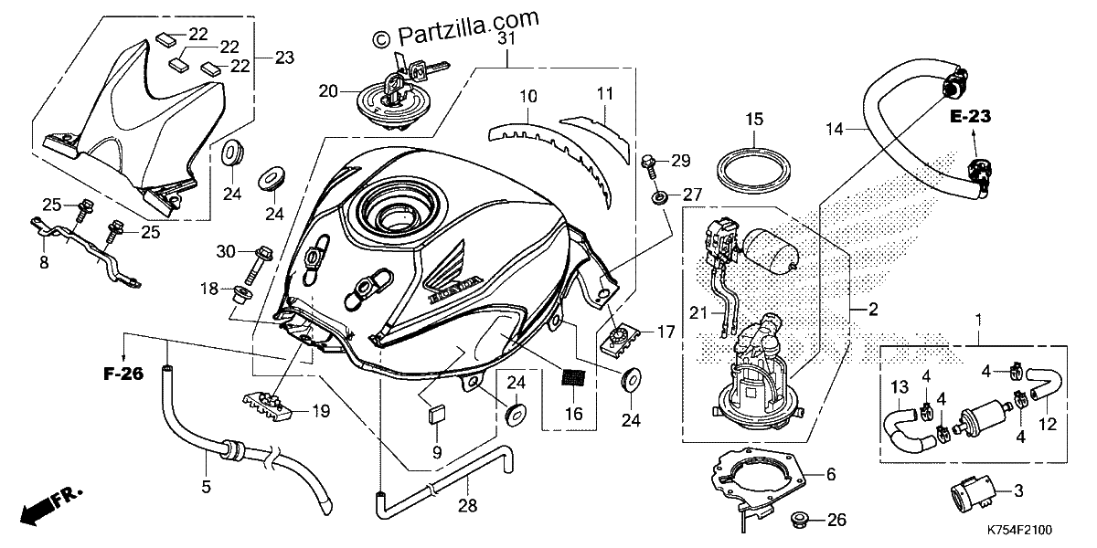Diagrama de FUEL TANK