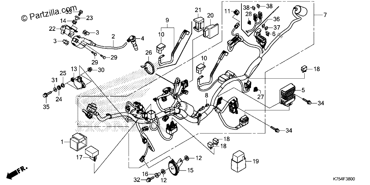Diagrama de WIRE HARNESS