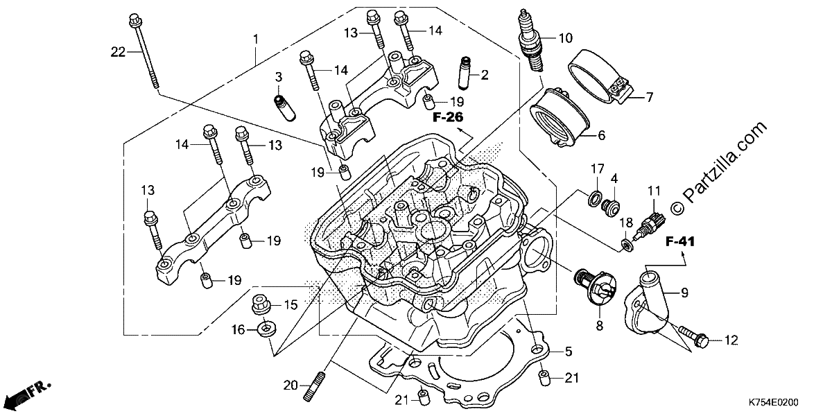 Diagrama de CYLINDER HEAD