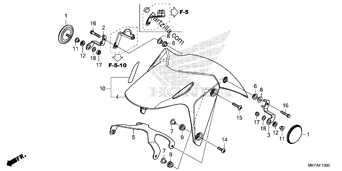 Diagrama de FRONT FENDER