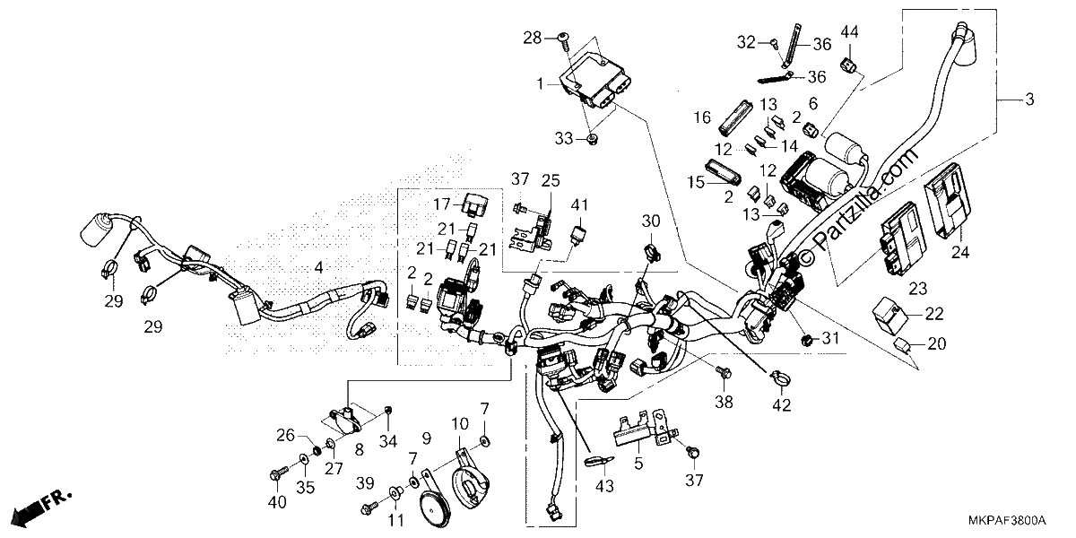 Diagrama de WIRE HARNESS
