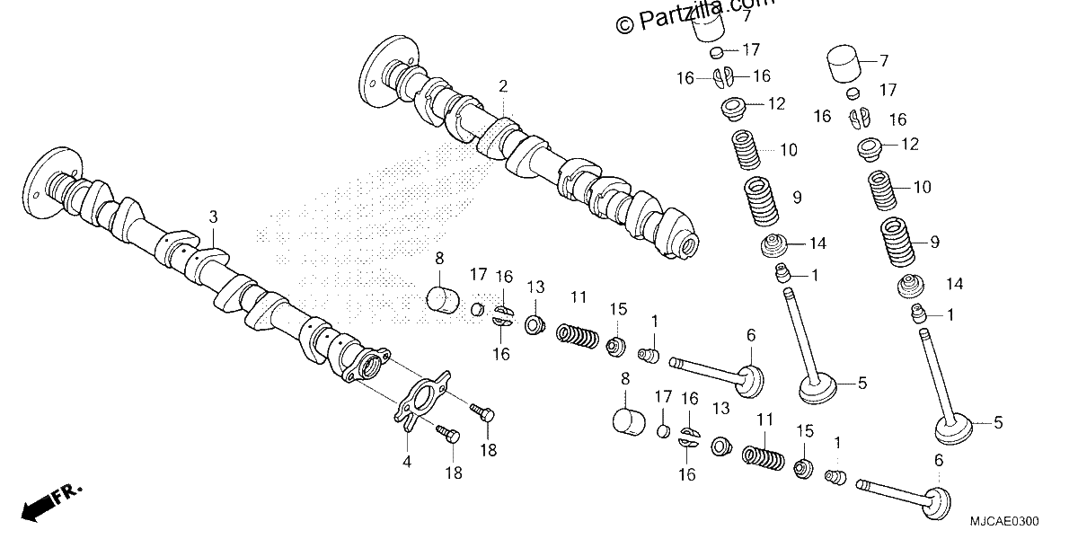 Diagrama de CAMSHAFT VALVE