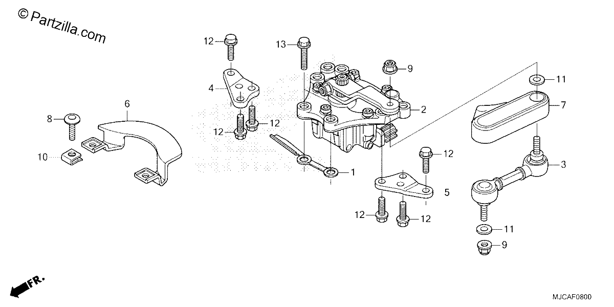 Diagrama de STEERING DAMPER
