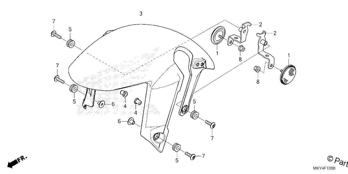 Diagrama de FRONT FENDER