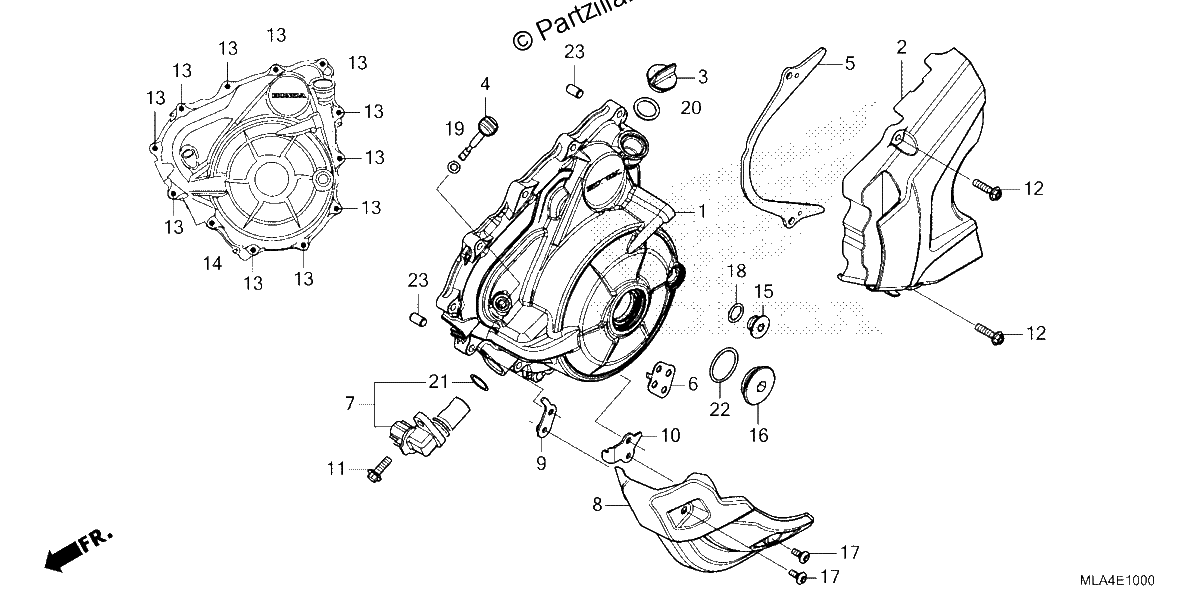Diagrama de ALTERNATOR COVER
