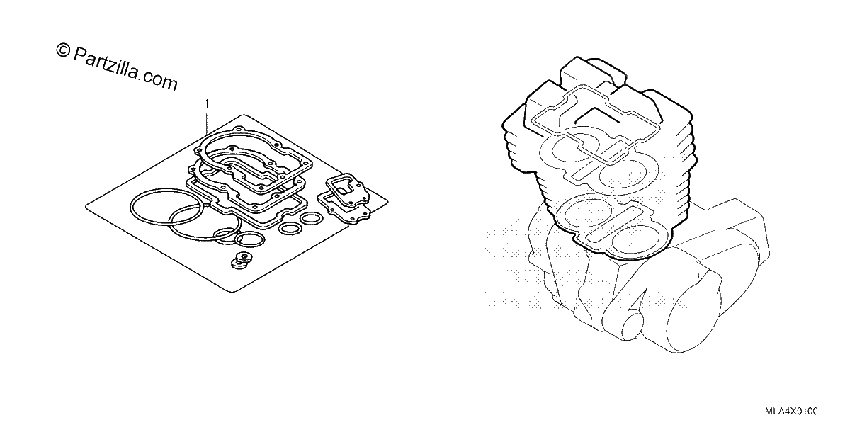 Diagrama de GASKET KIT A