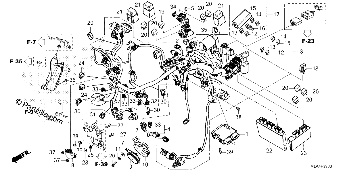 Diagrama de WIRE HARNESS