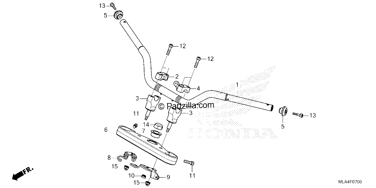 Diagrama de HANDLEBAR TOP BRIDGE