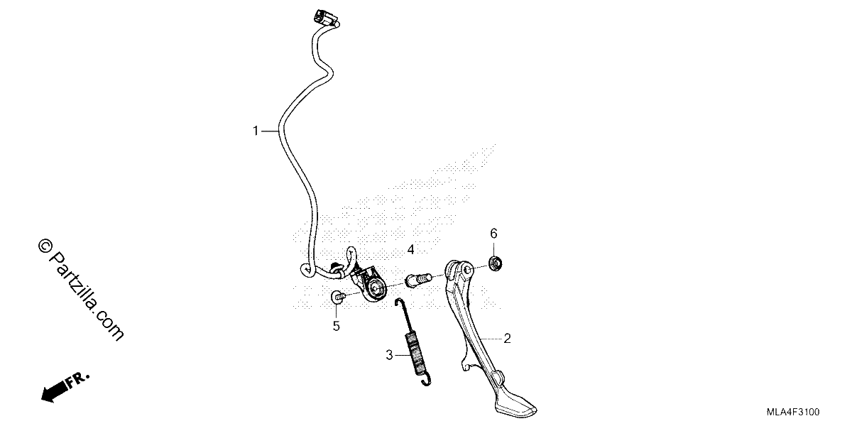 Diagrama de SIDE STAND