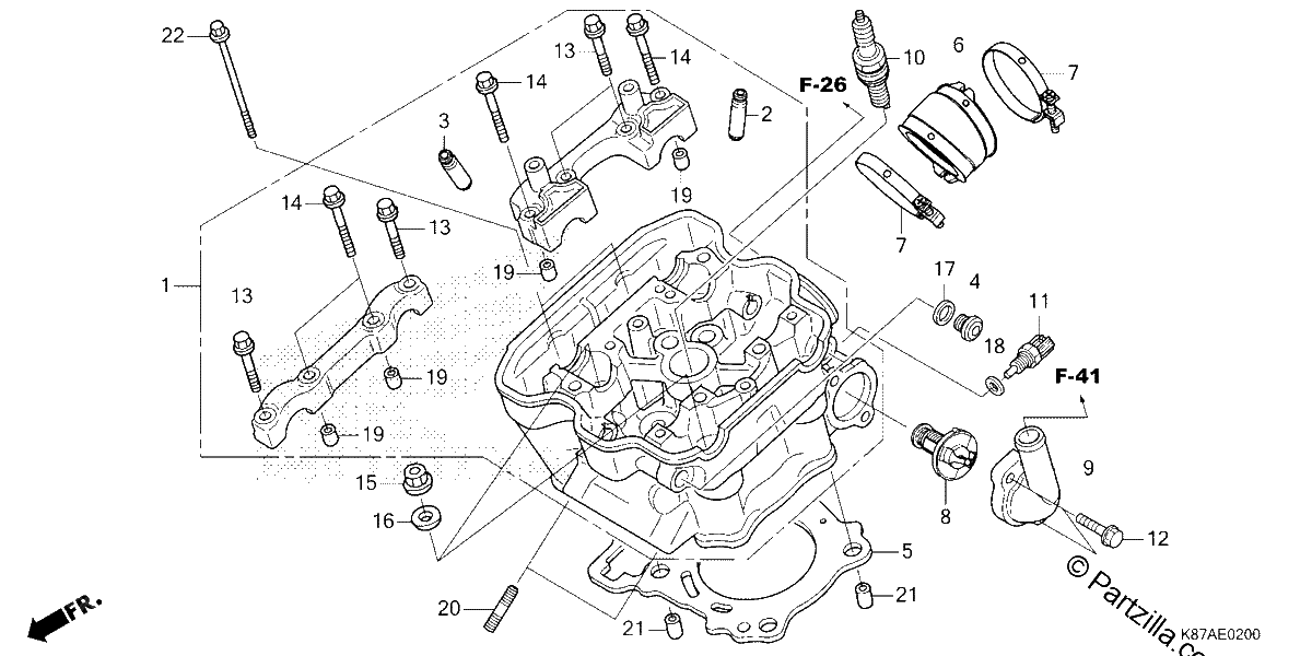 Diagrama de CYLINDER HEAD