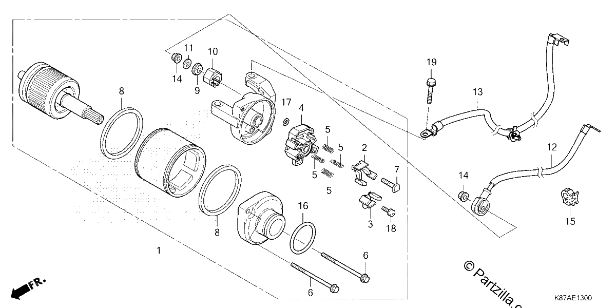 Diagrama de STARTER MOTOR