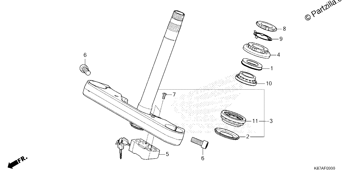 Diagrama de STEERING STEM