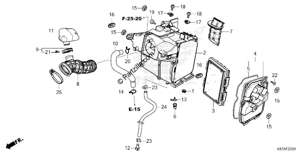 Diagrama de AIR CLEANER