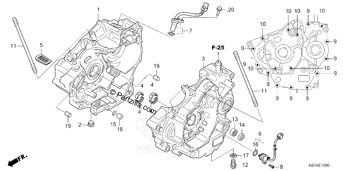 Diagrama de CRANKCASE