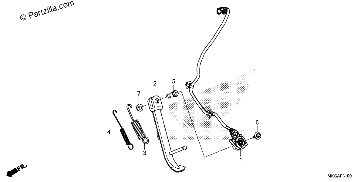 Diagrama de SIDE STAND