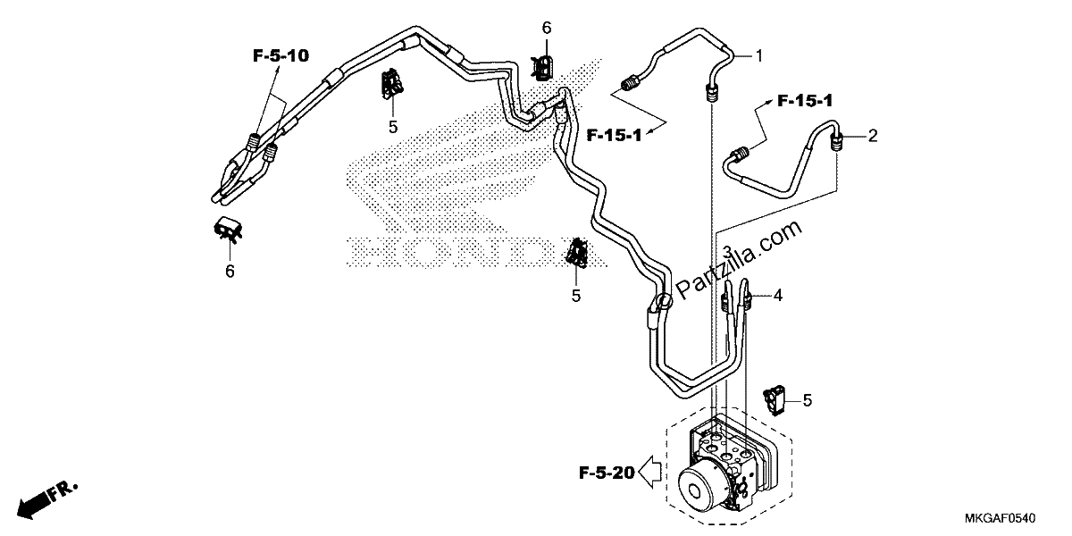 Diagrama de BRAKE PIPE